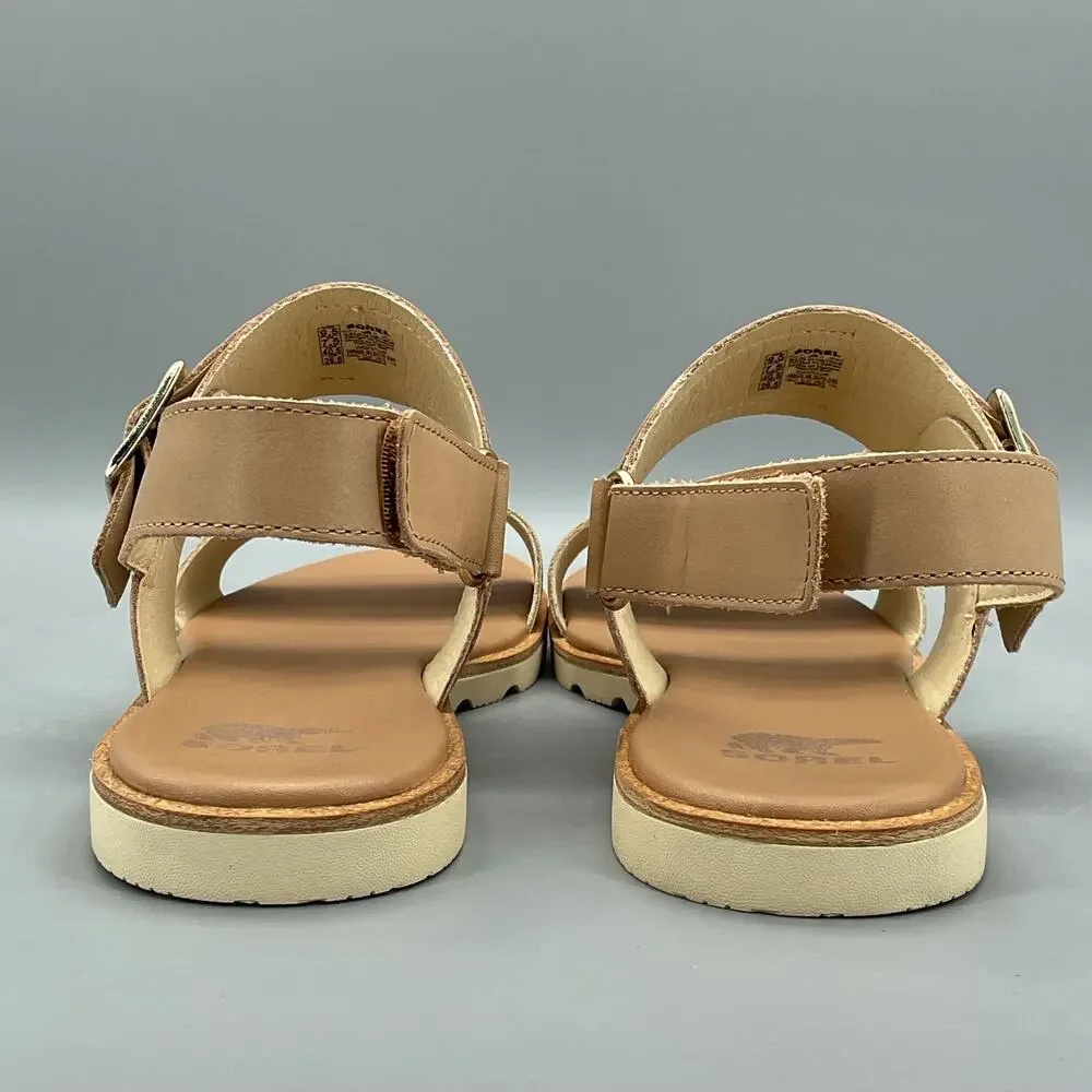 NEW Sorel Women’s Ella III Slingback Sandals Honest Beige Size 9.5